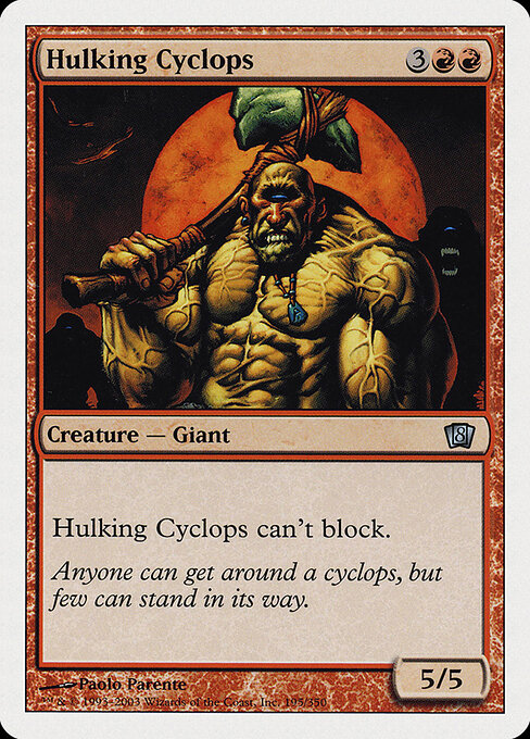 Hulking Cyclops - Eighth Edition Magic card