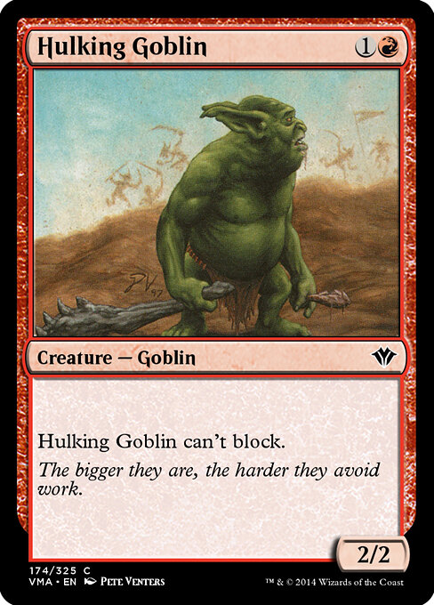Hulking Goblin - Vintage Masters Magic card