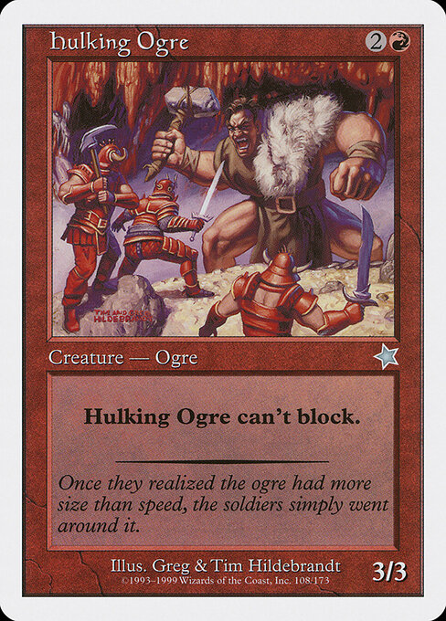 Hulking Ogre - Starter 1999 Magic card
