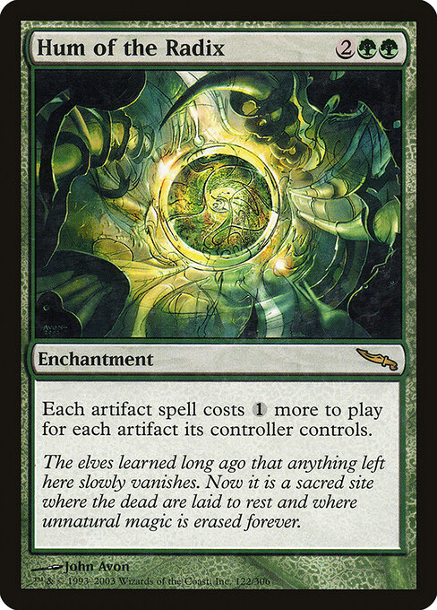 Hum of the Radix - Mirrodin Magic card