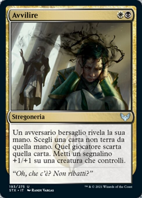 恣意羞辱 (Humiliate) - Strixhaven: School of Mages (#193) - Illustrated by Randy Vargas - Magic: The Gathering Card