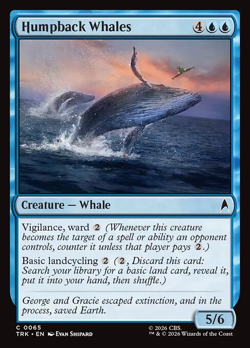 Humpback Whales - Star Trek (#65) - Illustrated by Evan Shipard - Magic: The Gathering Card