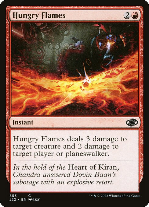 Fiamme Fameliche (Hungry Flames) - Jumpstart 2022 (#553) - Illustrated by Izzy - Magic: The Gathering Card