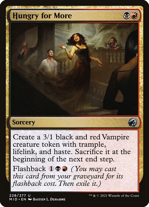 Hungry for More - Innistrad: Midnight Hunt Magic card