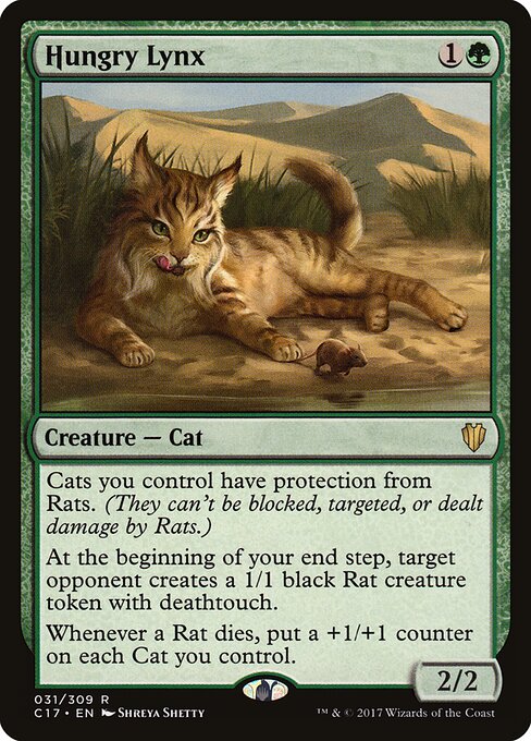 Hungry Lynx - Commander 2017 Magic card