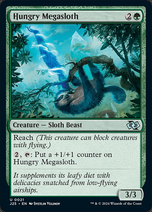 Hungry Megasloth - Foundations Jumpstart Magic card