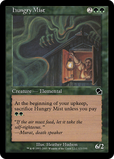 Hungry Mist - Masters Edition (#121) - Illustrated by Heather Hudson - Magic: The Gathering Card