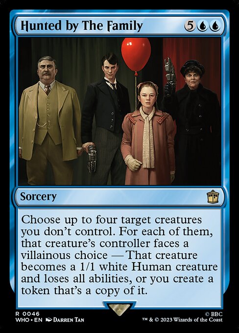 Hunted by The Family - Doctor Who Magic card