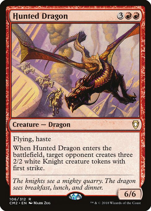 Hunted Dragon - Commander Anthology Volume II Magic card