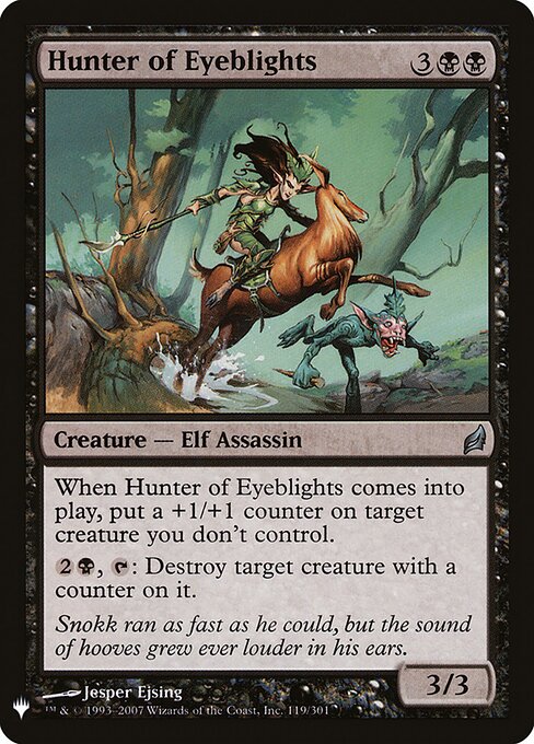 Hunter of Eyeblights - The List (#LRW-119) - Illustrated by Jesper Ejsing - Magic: The Gathering Card