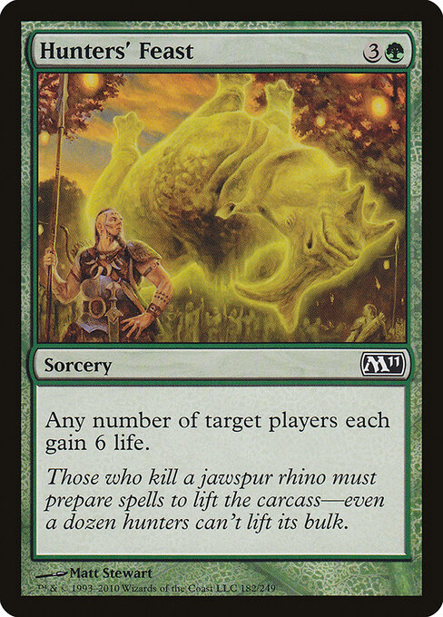 Hunters' Feast - Magic 2011 Magic card