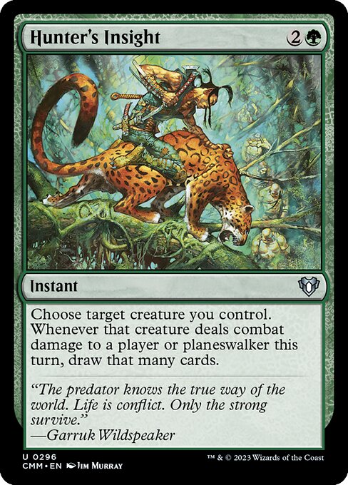 Hunter's Insight - Commander Masters (#296) - Illustrated by Jim Murray - Magic: The Gathering Card