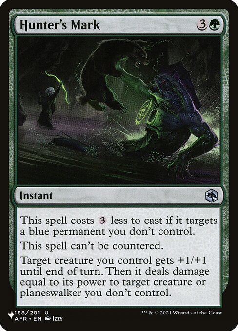 Zeichen des Jägers (Hunter's Mark) - Adventures in the Forgotten Realms (#188) - Illustrated by Izzy - Magic: The Gathering Card