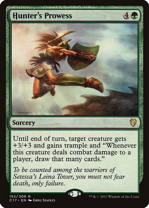 Hunter's Prowess - Commander 2017 Magic card