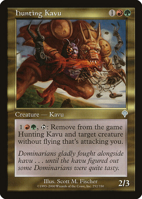 Hunting Kavu - Invasion Magic card