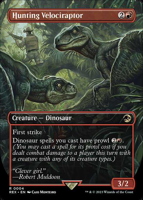 Hunting Velociraptor - Jurassic World Collection Magic card