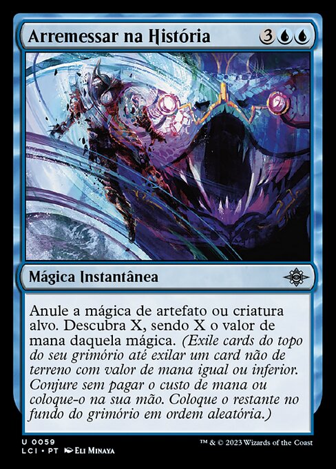 Scagliare nella Storia (Hurl into History) - The Lost Caverns of Ixalan (#59) - Illustrated by Eli Minaya - Magic: The Gathering Card