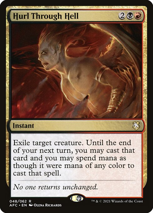 Hurl Through Hell - Forgotten Realms Commander Magic card
