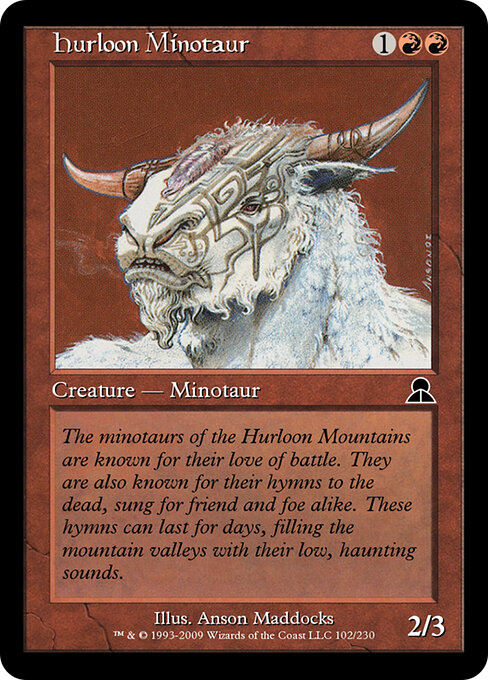 Hurloon Minotaur - Masters Edition III Magic card