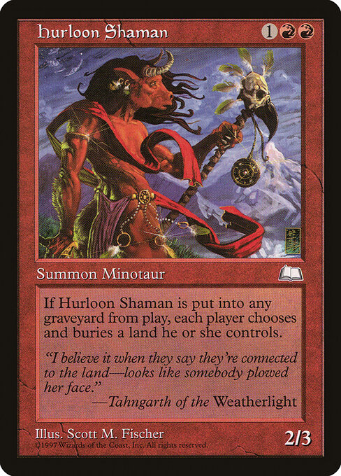 Hurloon Shaman - Weatherlight Magic card