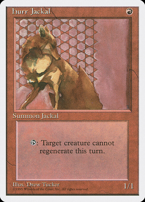 Hurr Jackal - Fourth Edition Magic card