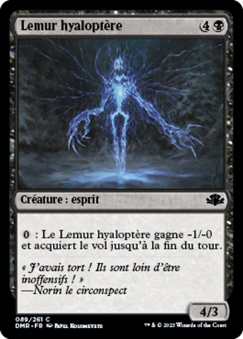 透翅游魂 (Hyalopterous Lemure) - Dominaria Remastered (#89) - Illustrated by Pavel Kolomeyets - Magic: The Gathering Card