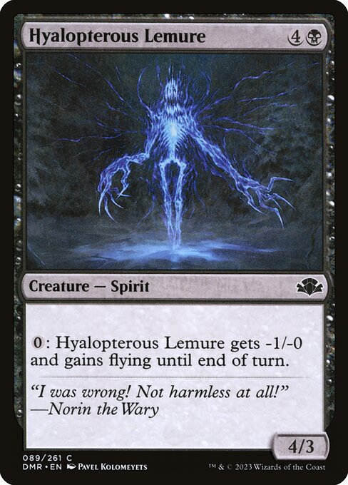 Hyalopterous Lemure - Dominaria Remastered (#89) - Illustrated by Pavel Kolomeyets - Magic: The Gathering Card
