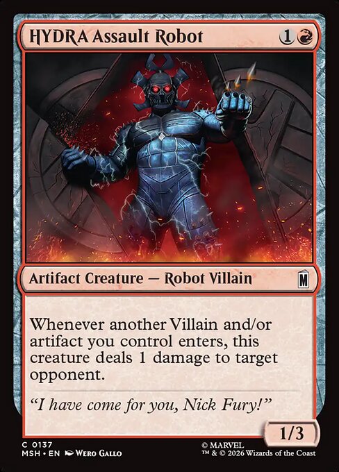 HYDRA Assault Robot - Marvel Super Heroes Magic card