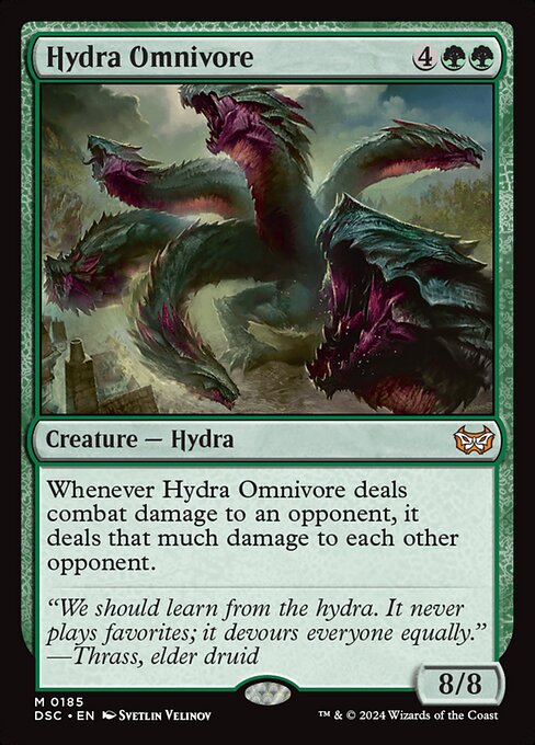Hydra Omnivore - Duskmourn: House of Horror Commander (#185) - Illustrated by Svetlin Velinov - Magic: The Gathering Card