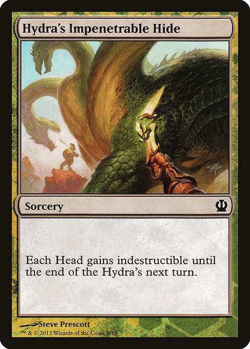Hydra's Impenetrable Hide - Face the Hydra (#9) - Illustrated by Steve Prescott - Magic: The Gathering Card