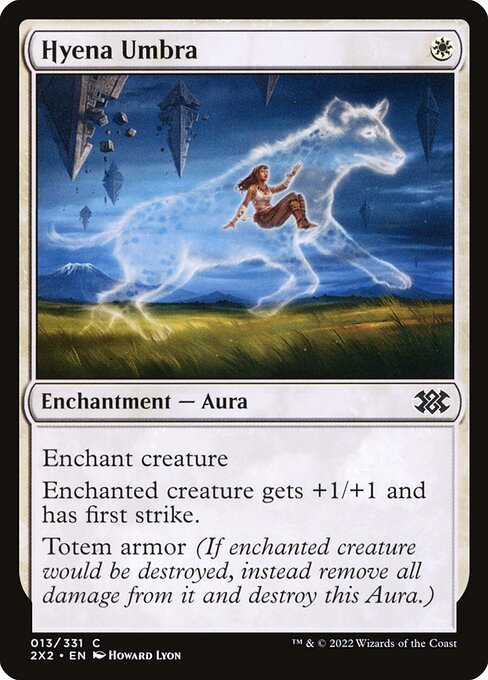 Hyena Umbra - Double Masters 2022 Magic card