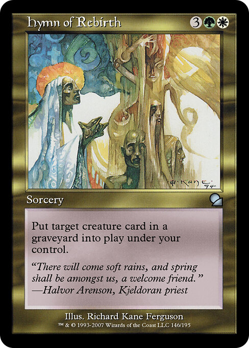 Hymn of Rebirth - Masters Edition Magic card