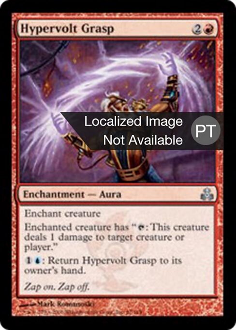 Toque de Hipervolts (Hypervolt Grasp) - Guildpact (#67) - Illustrated by Mark Romanoski - Magic: The Gathering Card