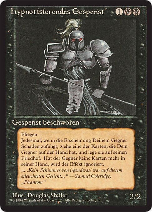Spettro Ipnotico (Hypnotic Specter) - Foreign Black Border (#115) - Illustrated by Douglas Shuler - Magic: The Gathering Card