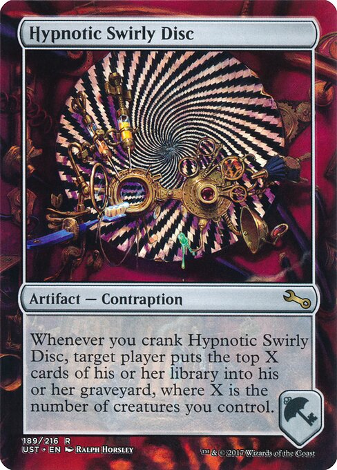 Hypnotic Swirly Disc - Unstable Magic card