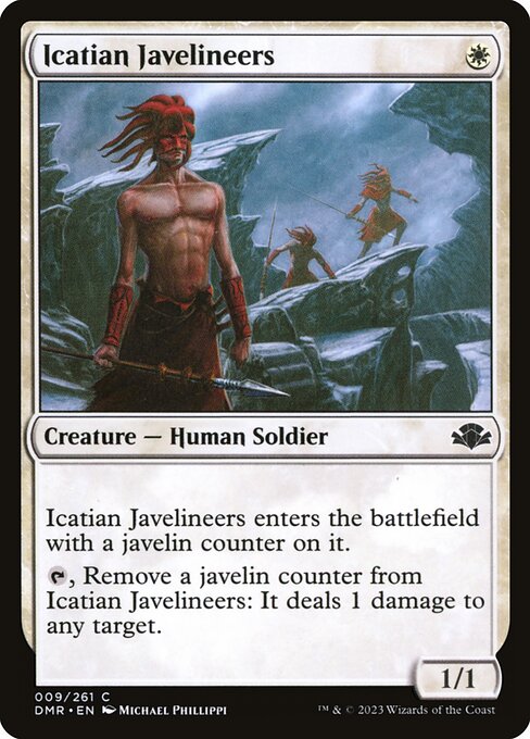 Icatian Javelineers - Dominaria Remastered (#9) - Illustrated by Michael Phillippi - Magic: The Gathering Card