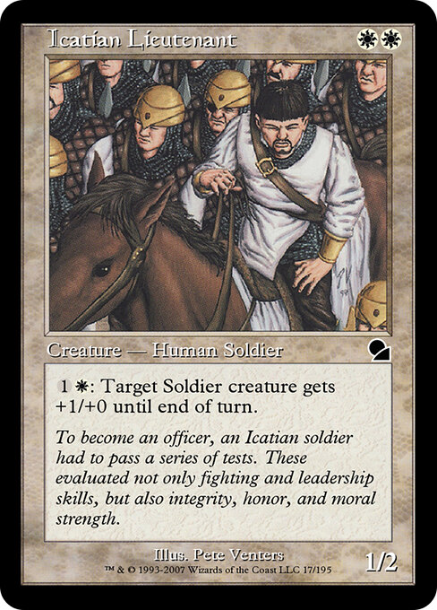 Icatian Lieutenant - Masters Edition Magic card