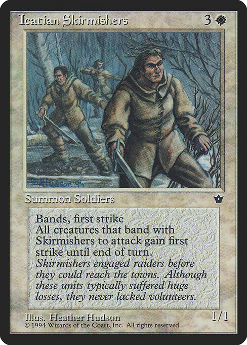 Icatian Skirmishers - Fallen Empires Magic card