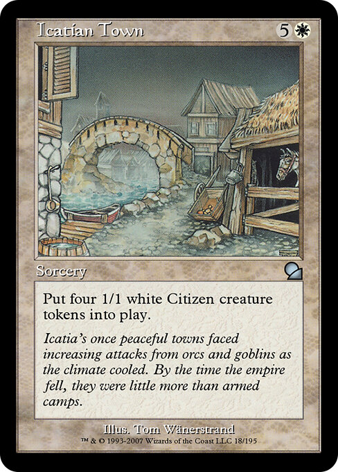 Icatian Town - Masters Edition Magic card