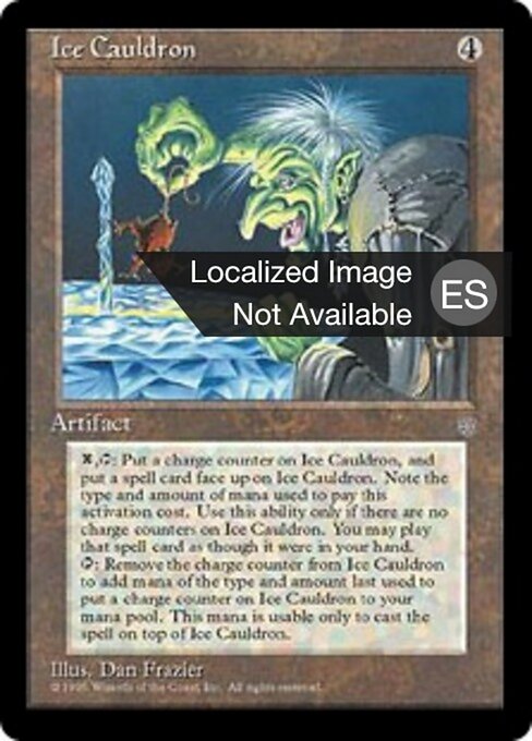 Eiskessel (Ice Cauldron) - Ice Age (#321) - Illustrated by Dan Frazier - Magic: The Gathering Card