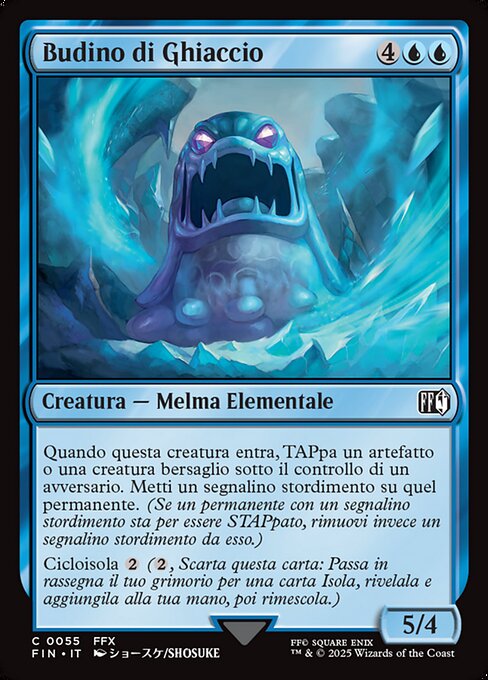 Eispudding (Ice Flan) - Final Fantasy (#55) - Illustrated by SHOSUKE - Magic: The Gathering Card