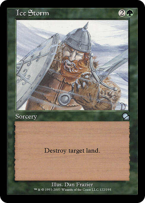 Ice Storm - Masters Edition Magic card