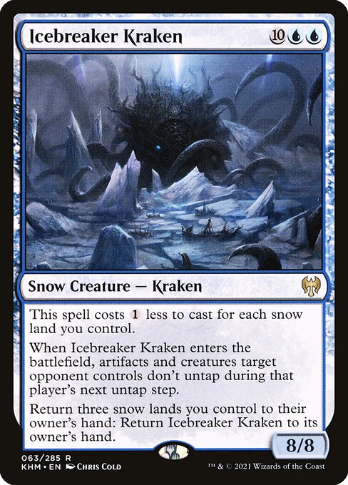 Icebreaker Kraken - Kaldheim (#63) - Illustrated by Chris Cold - Magic: The Gathering Card