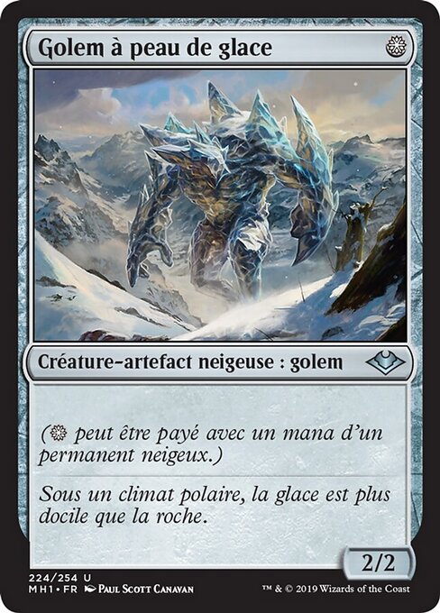Gólem pellejohelado (Icehide Golem) - Modern Horizons (#224) - Illustrated by Paul Scott Canavan - Magic: The Gathering Card