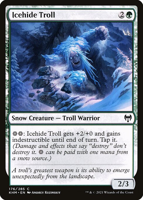 Icehide Troll - Kaldheim Magic card