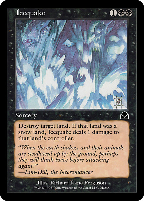 Icequake - Masters Edition II (#94) - Illustrated by Richard Kane Ferguson - Magic: The Gathering Card
