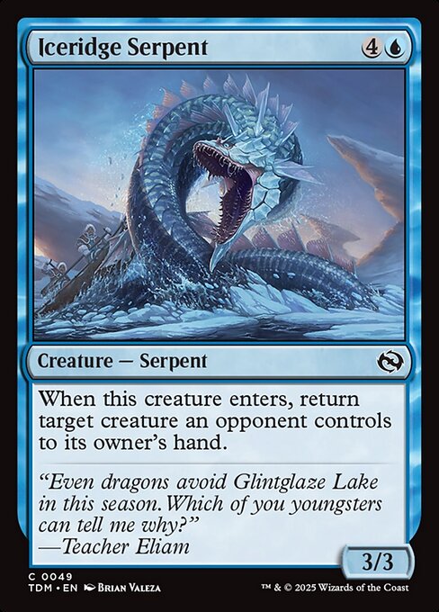 Iceridge Serpent - Tarkir: Dragonstorm Magic card
