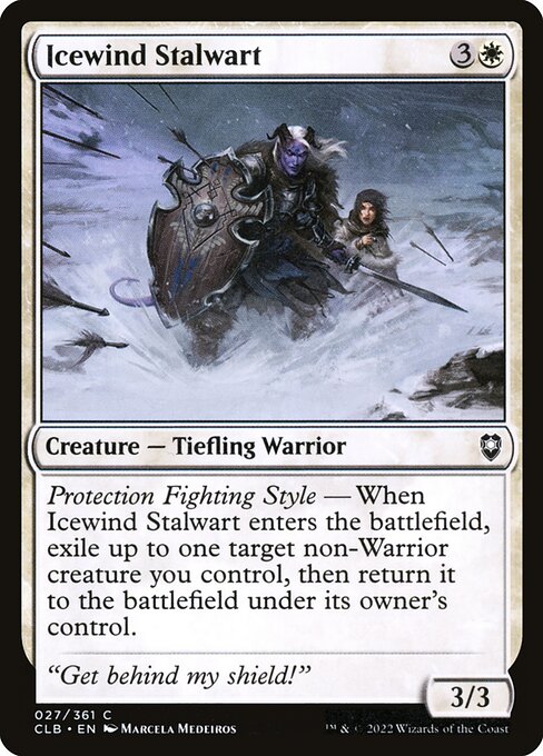 Icewind Stalwart - Commander Legends: Battle for Baldur's Gate Magic card
