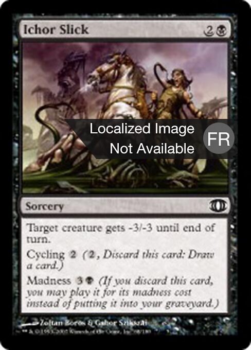 Гнойный Разлив (Ichor Slick) - Future Sight (#68) - Illustrated by Zoltan Boros & Gabor Szikszai - Magic: The Gathering Card