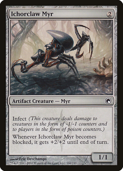 Ichorclaw Myr - Scars of Mirrodin (#166) - Illustrated by Eric Deschamps - Magic: The Gathering Card